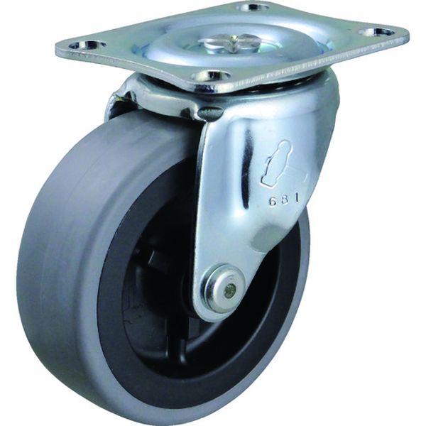 420GL75 856-9274 ハンマーキャスター(株) ハンマー 旋回式エラストマー車輪(PPホイール)75mm