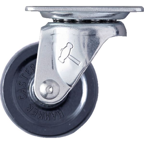 420GU32 609-4084 ハンマーキャスター(株) ハンマー G型 自在 エラストマー車 32mm