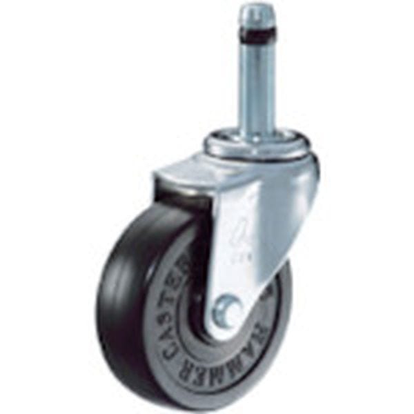 420KR65 398-4869 ハンマーキャスター(株) ハンマー 差込み旋回式ゴム車輪 65mm