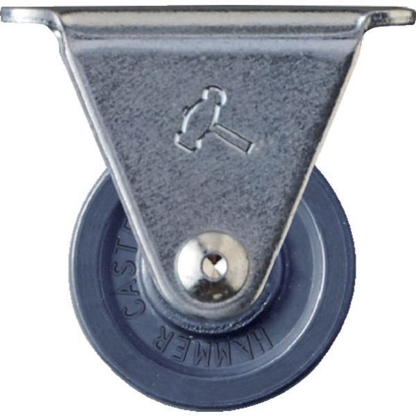 420RU25 609-4204 ハンマーキャスター(株) ハンマー G型 固定 エラストマー車 25mm