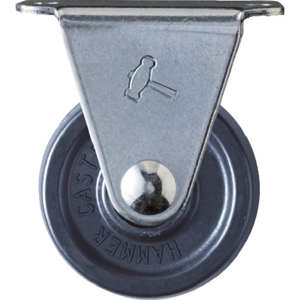 420RU38 609-4214 ハンマーキャスター(株) ハンマー G型 固定 エラストマー車 38mm
