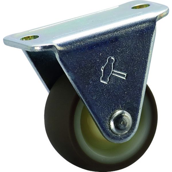 420RUR25 315-8705 ハンマーキャスター(株) ハンマー 固定式ウレタン車輪(ナイロンホイール)25mm