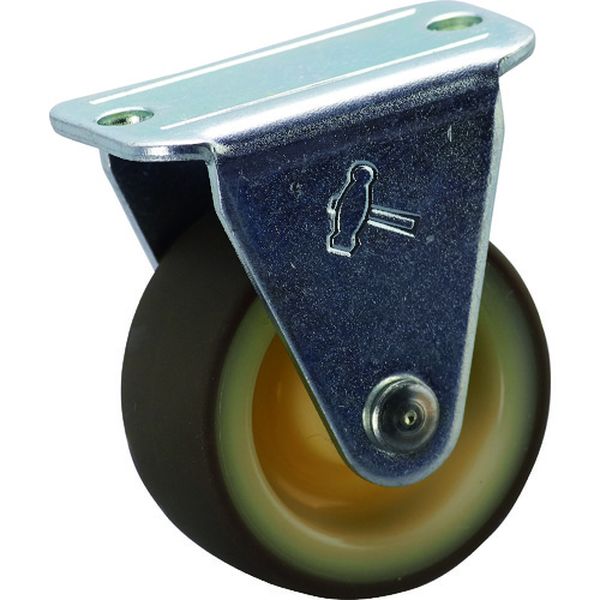 420RUR32 315-8713 ハンマーキャスター(株) ハンマー 固定式ウレタン車輪(ナイロンホイール)32mm