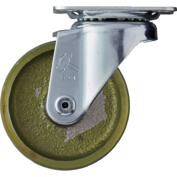 420SC75 854-9714 ハンマーキャスター(株) ハンマー プレート式旋回鋳物キャスター 75径 Sシリーズ