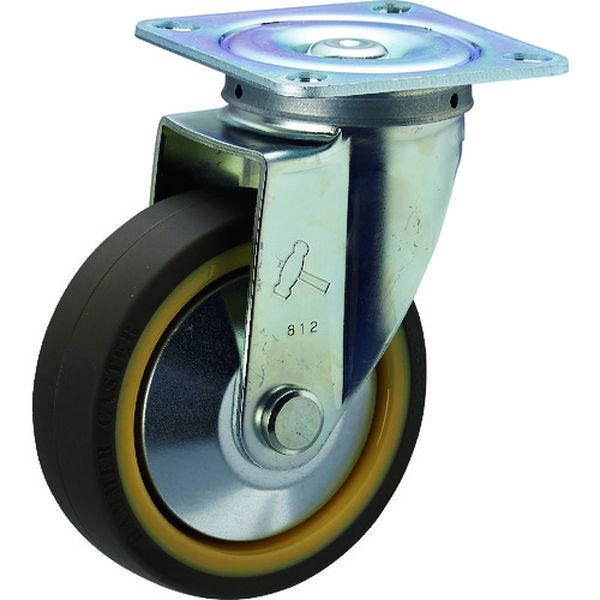 420SUB125 125-1635 ハンマーキャスター(株) ハンマー キャスター自在ウレタン車125mm