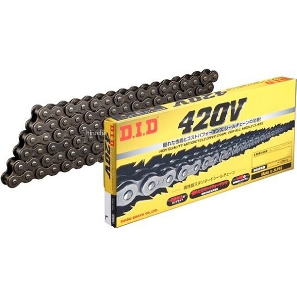4525516201636 DID 大同工業 チェーン 420V シリーズ スチール 104L カシメ