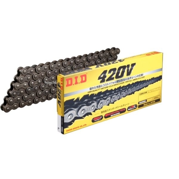 4525516201681 DID 大同工業 チェーン 420V シリーズ スチール 114L カシメ