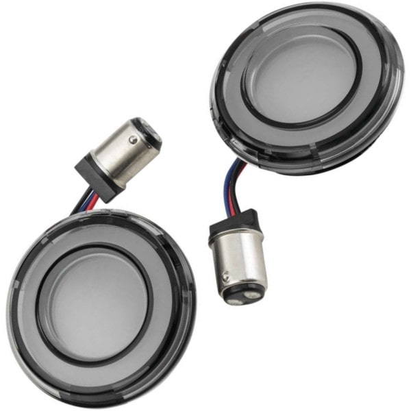 2902 クリアキン Kuryakyn LED ウインカー Tracer 白/アンバー スモークレンズ 1157(ダブル球)