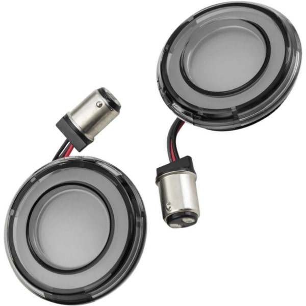 2905 クリアキン Kuryakyn LED ウインカー Tracer 赤/赤 スモークレンズ 1157(ダブル球)