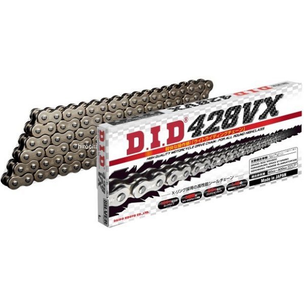 4525516355735 DID 大同工業 チェーン 428VX VXシリーズ Xリング スチール 124L カシメ