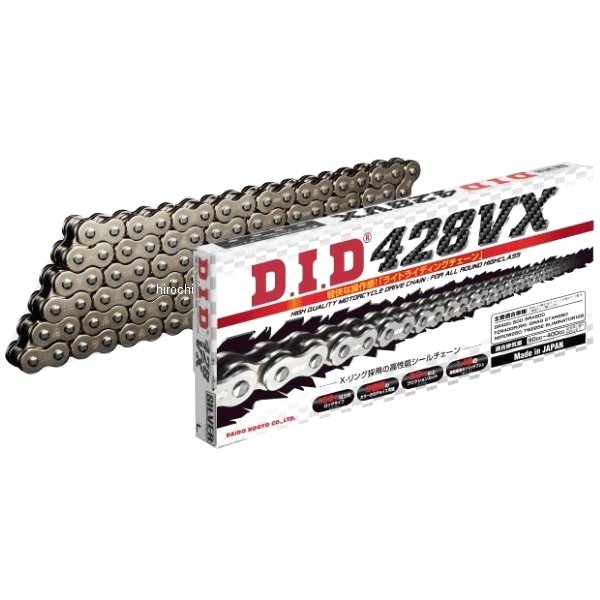 4525516355780 DID 大同工業 チェーン 428VX VXシリーズ Xリング スチール 134L カシメ