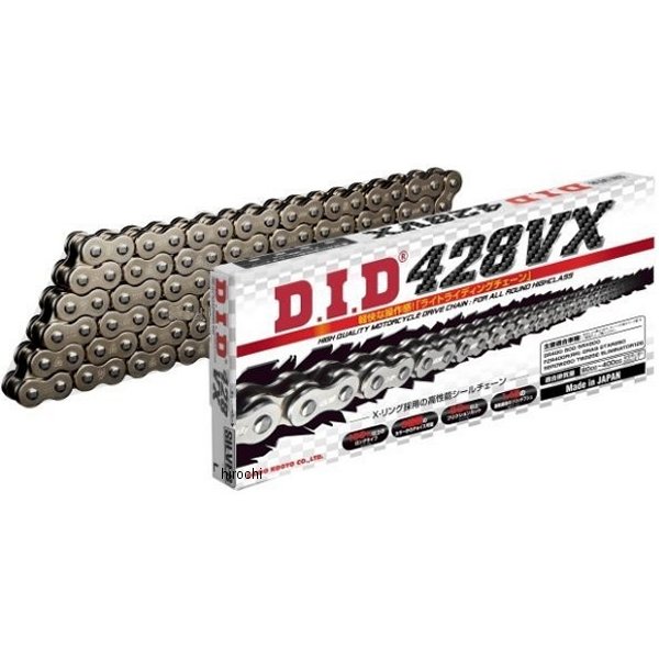 4525516355353 DID 大同工業 チェーン 428VX VXシリーズ Xリング スチール 140L クリップ