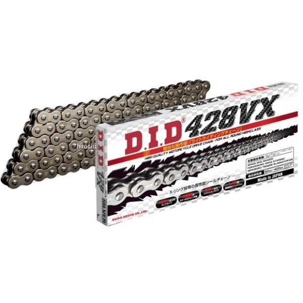 4525516355407 DID 大同工業 チェーン 428VX VXシリーズ Xリング スチール 150L クリップ