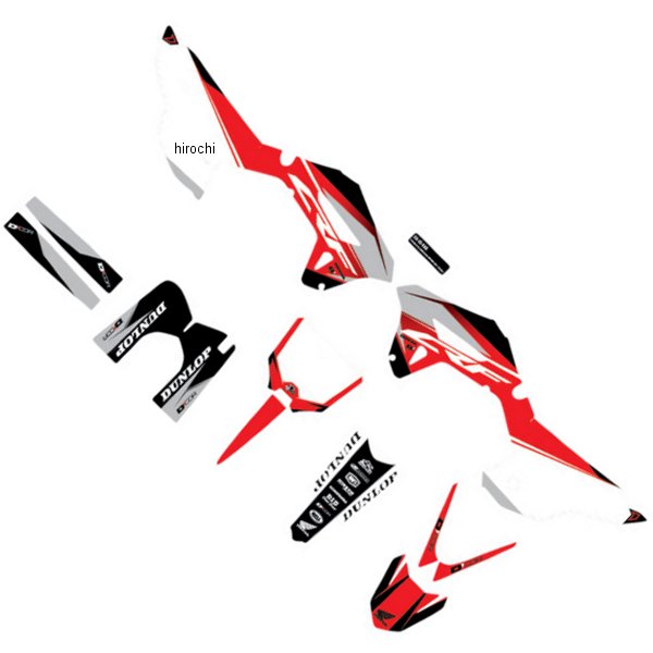 4302-6502 D'cor Visuals グラフィックキット 22年 CRF250F 赤/黒