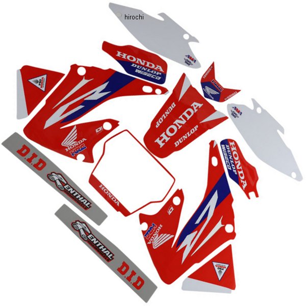 4302-6505 D'cor Visuals グラフィックキット 04年-08年 CR125 青/白/赤