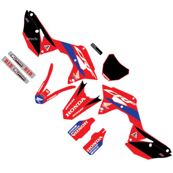 4302-6507 D'cor Visuals グラフィックキット 18年 CRF250R 赤/黒