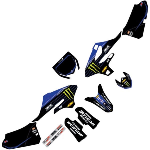 4302-6758 D'COR VISUALS 22'スターレーシング グラフィックキット 22年 YZ 85 黒/青/白
