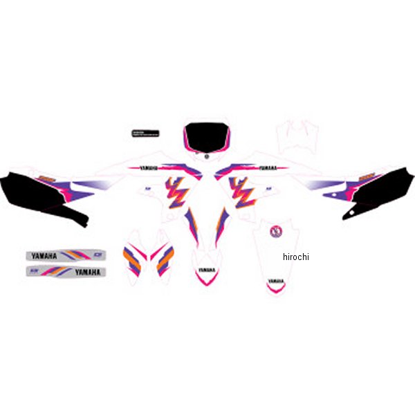 20-50-334 D'cor Visuals グラフィックキット YZ RETRO 19年-23年 YZ250F