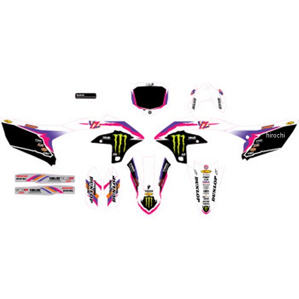 20-50-415 D'cor Visuals グラフィックキット RETRO 24年 YZ250F