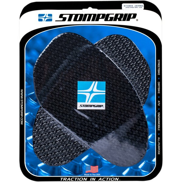4320-2160 50-14-0001B ストンプグリップ STOMPGRIP タンク グリップ ICON 6.75インチ x 11.75インチ 黒 2個入り