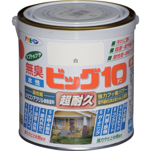433015 125-1974 (株)アサヒペン アサヒペン 水性ビッグ10多用途 0.7L 白