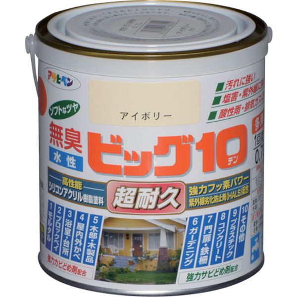 433152 125-1943 (株)アサヒペン アサヒペン 水性ビッグ10多用途 0.7L アイボリー