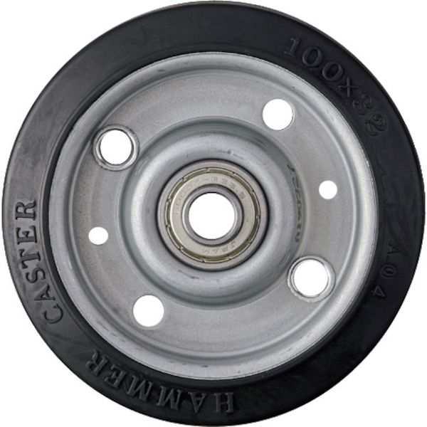 435SRBB100 336-2113 ハンマーキャスター(株) ハンマー 100mm ゴムB車輪