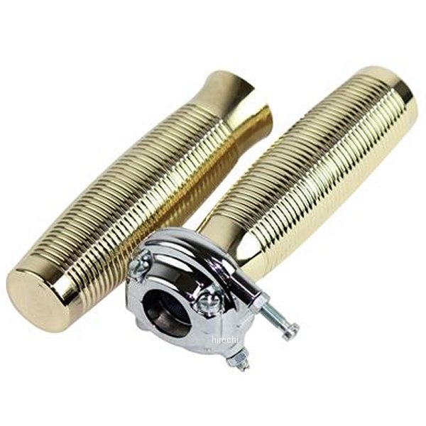 44-29490U GOODS グッズ AMAL364タイプ スロットルホルダー 真鍮グリップセット クローム