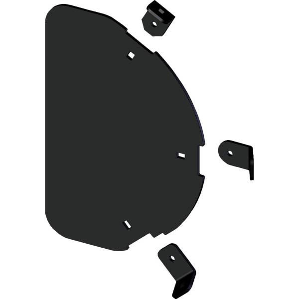 4501-1148 Kfi Products Plowサイドシールド 黒