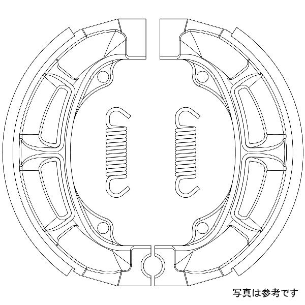 A6-BS47A NTB ブレーキシュー 64400-09J00、64400-09J01 互換品