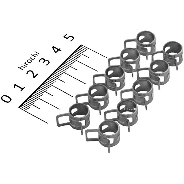 BC10.0 NTB ホースクランプ 10φ用 3価黒メート処理 10個入り TS085-06-00-T