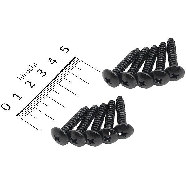 TSH-031-10 NTB タッピングスクリュー トラス頭 ホンダ用 5mm×25mm 黒 10本入り