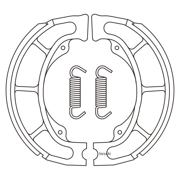 A6-BSVEC NTB ブレーキシュー ヴェクスター125、ヴェクスター150、アドレスV125