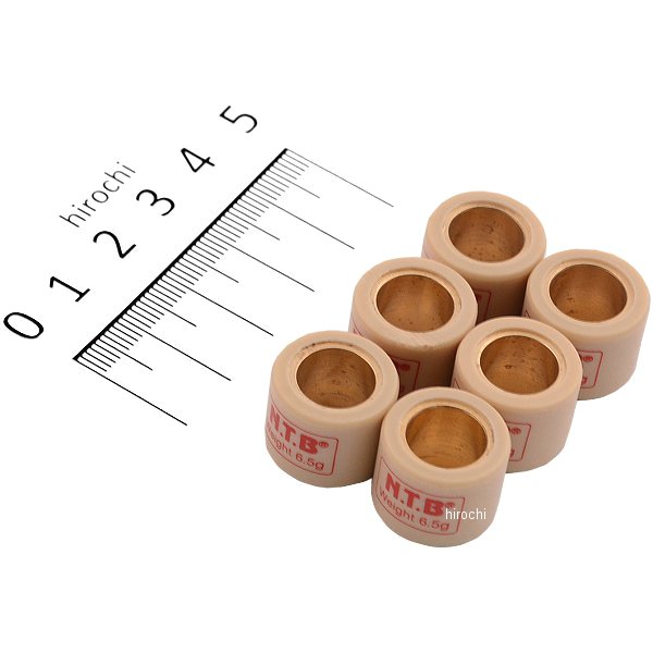 WH16-6.5 NTB ウエイトローラー 02年以降 ディオ、トゥディ 16φ×13 6.5g 1セット6個入り