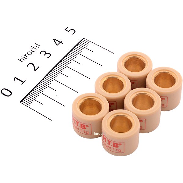 WH16-7.5 NTB ウエイトローラー 90年-02年 ライブディオ、ジャイロキャノピー 16φ×13 7.5g 1セット6個入り