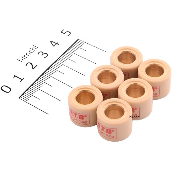 WH16-8.5 NTB ウエイトローラー 91年-07年 ライブディオ、スーパーディオ、ジャイロ 16φ×13 8.5g 1セット6個入り