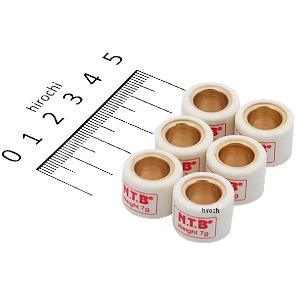 WS16-7.0A NTB ウエイトローラー スズキ系汎用 16φ×12 7.0g Aタイプ 1セット6個入り