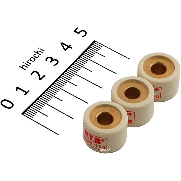 WS17-11.5B NTB ウエイトローラー 06年以降 レッツ4、アドレスV50 17φ×12 11.5g Bタイプ 1セット3個入り