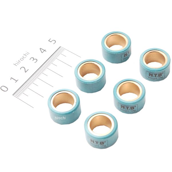 WY20-10.0 NTB ウエイトローラー NMAX125 トリシティ 20φX12mm 10.0g 1セット6個入り