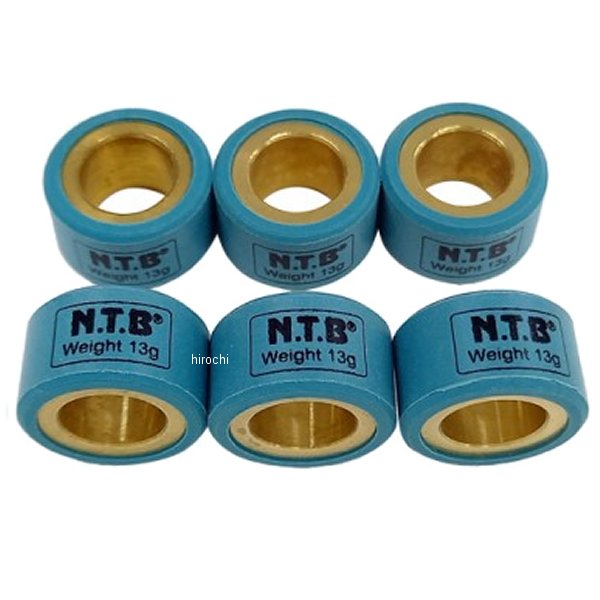 WY20-13.0 NTB ウエイトローラー トリシティー 20φ×12mm 13.0g 1セット 6個入り