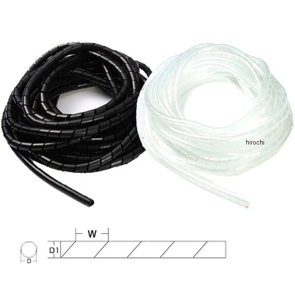 SW-8B NTB スパイラルラッピングバンド 黒 8
