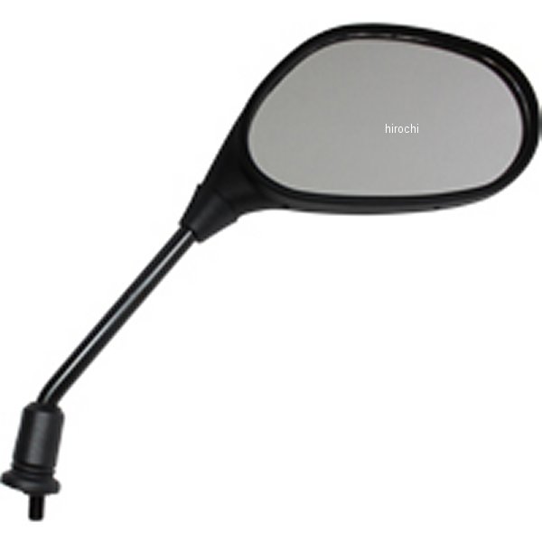 MR-116NR NTB ミラー 楕円型 黒 8mm逆ネジ 右側