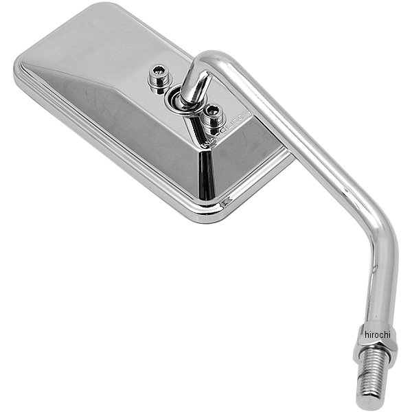 AC-101-10R タナックス TANAX カスタムスクエアーミラー 右用 メッキ/シルバー