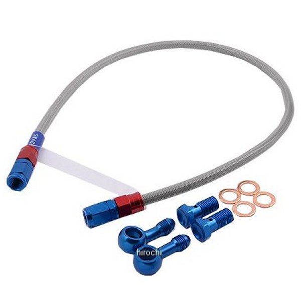 SAF262 スウェッジライン SWAGE-LINE フロント ブレーキホースキット 93年-97年 TZR50 赤/青 クリア