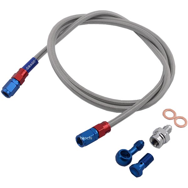 SAC201 スウェッジライン SWAGE-LINE クラッチホースキット 93年-08年 VMAX1200 赤/青 クリア