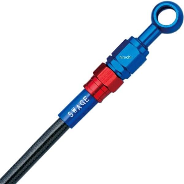 SARB280 スウェッジライン SWAGE-LINE リア ブレーキホースキット 97年-00年 FZ400 赤/青 スモーク