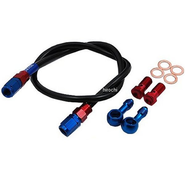 SAFB429 スウェッジライン SWAGE-LINE フロント ブレーキホースキット 86年 ギャグ 赤/青 スモーク