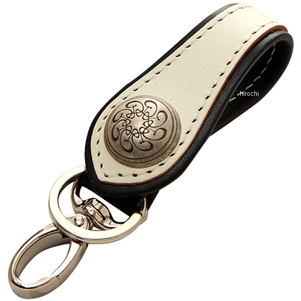 K-18 デグナー DEGNER キーホルダー 白/黒フチ