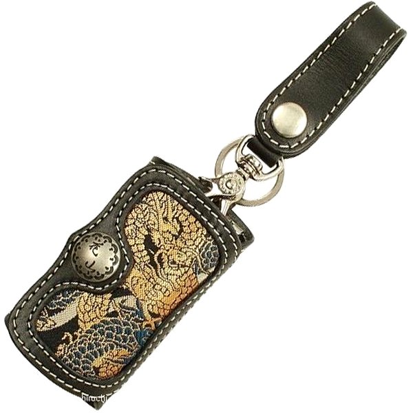 K-6K デグナー DEGNER 花山キーケース 黒 龍