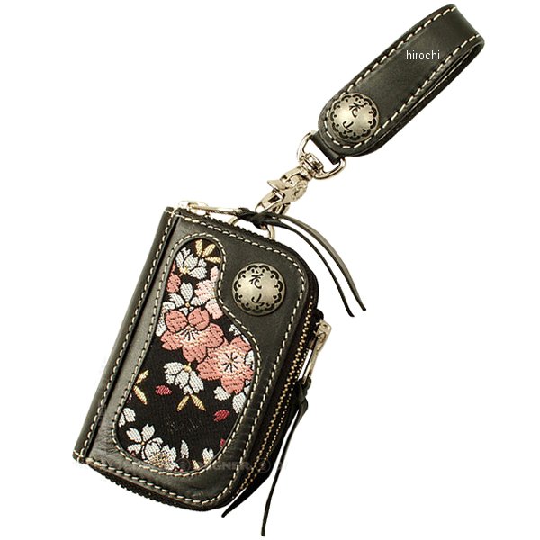 K-25K デグナー DEGNER キーウォレット 黒 京桜